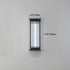 Modern Minimalist Waterproof Rectangular Stainless Steel Acrylic LED Wall Sconce Lamp For Outdoor Patio