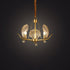 Contemporary Luxury Branch Leaf All Copper Glass 3/6/8 Light Chandelier For Living Room