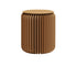 Contemporary Scandinavian Cylinder PU Leather Foldable Kraft Paper Footstool For Entryways