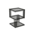 Modern Minimalist Acrylic Geometric Square End Table 3-Tier For Living Room