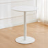 Contemporary Nordic Round Square Wood Iron End Table 1-Tier For Living Room