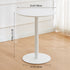 Contemporary Nordic Round Square Wood Iron End Table 1-Tier For Living Room