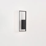 Modern Minimalist Rectangle Line Iron Silicone LED Wall Sconce Lamp For Living Room