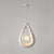 Contemporary Creative Teardrop Orb Iron Resin 1-Light Pendant Light For Dining Room