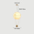 Contemporary Creative Kids Hot Air Balloon Weaving Iron Fabric 1-Light Chandelier For Bedroom
