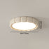 Contemporary Scandinavian Macaron Fiberglass Iron Round LED Flush Mount Ceiling Light For Bedroom