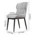 Modern Simplicity Square Cushion Artificial PU Leather Carbon Steel Dining Chair Backrest For Dining Room