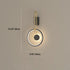 Modern Simplicity Aluminum Circle Ring Silicone Strip LED Wall Sconce Lamp For Living Room