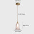 Contemporary Luxury Brass Flower Glass Shade 1-Light Pendant Light For Living Room