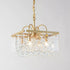 Modern Luxury Square Acrylic Iron Crystal 4/8 Light Chandelier For Living Room