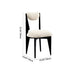 Modern Minimalist Square Wood Velvet Dining Chair Backrest Armless For Dining Room