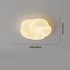 Modern Minimalist PE Cookie Cloud Shape Iron LED Flush Mount Ceiling Light For Bedroom