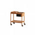 Contemporary Scandinavian Rectangular Wood Glass Coffee Table 2-Tier For Living Room