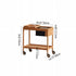 Contemporary Scandinavian Rectangular Wood Glass Coffee Table 2-Tier For Living Room
