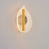 Modern Art Deco Iron Acrylic Leave Teardrop Shape LED Wall Sconce Lamp For Living Room