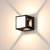 Contemporary Simplicity ABS Square LED Solar Waterproof Outdoor Wall Sconce Lamp For Garden