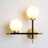 Contemporary Simplicity Iron Magic Bean Molecular Glass 2-Light Wall Sconce Lamp For Living Room