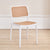 Contemporary Simplicity Square Rattan-like Plastic Stackable Dining Chair Armrest Backrest For Dining Room