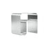 Modern Minimalist Rectangular Stainless Steel End Table 1-Tier For Living Room