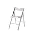 Contemporary Nordic Square Acrylic Metal Dining Chair Foldable For Dining Room