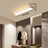 Modern Minimalist Rectangle Iron Acrylic LED Flush Mount Ceiling Light For Bedroom