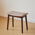 Modern Minimalist Rectangular Soft Leather Wood Vanity Stool For Bedroom