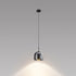 Contemporary Scandinavian Aluminum Glass Cylinder Shade LED Pendant Light For Bedroom