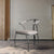 Contemporary Luxury Curved Stainless Steel Leather Chair Backrest Armless For Living Room