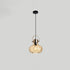 Modern Simplicity Iron Glass Pumpkin Shade 1/3-Light Island Light Chandelier For Dining Room