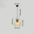 Modern Simplicity Iron Glass Pumpkin Shade 1/3-Light Island Light Chandelier For Dining Room