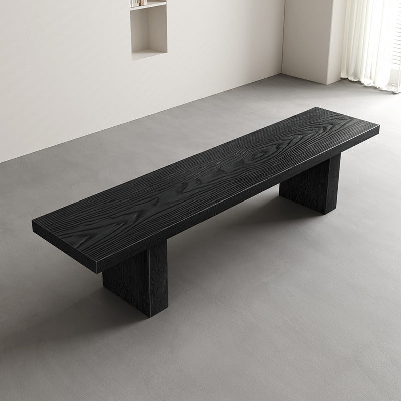 Modern Minimalist Rectangular Solid Wood Bench For Living Room