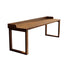 Traditional Rustic Rectangular Wood Desks Two Legs For Home Office