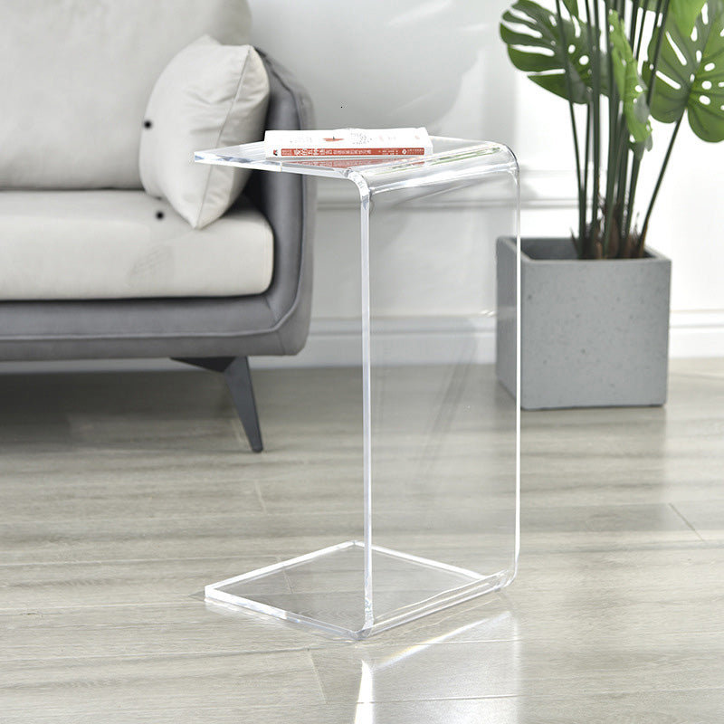 Modern Minimalist Slab Plastic Acrylic End Table For Living Room