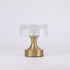 Contemporary Simplicity Round Acrylic Shade Aluminum Base USB Rechargeable LED Table Lamp For Bedroom
