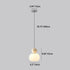 Modern Minimalist Round Ball Pumpkin Iron Rolled Plastic 1-Light Pendant Light For Bedroom