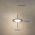 Contemporary Nordic Acrylic Flying Saucer Shade Hardware LED Pendant Light For Living Room
