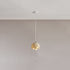 Traditional Japanese Iron Resin Cracked Eggshell Design 1-Light Pendant Light For Dining Room