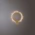 Contemporary Luxury Stainless Steel Crystal Sunflower Design LED Wall Sconce Lamp For Living Room