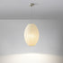 Traditional Japanese Iron Paper Elliptical 1-Light Pendant Light For Dining Room
