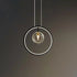 Modern Minimalist Circle Orb Iron Glass 1/3/5 Light Pendant Light For Living Room