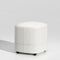 Modern Minimalist Square Leather Solid Wood Vanity Stool For Bedroom