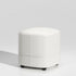 Modern Minimalist Square Leather Solid Wood Vanity Stool For Bedroom