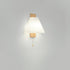 Contemporary Nordic Iron PVC Cubic Pleated 1-Light Wall Sconce Lamp For Bedside