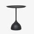 Modern Minimalist Round Cylinder Base Iron End Table 1-Tray For Living Room