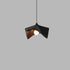 Traditional Japanese Resin Irregular Leaf Shape 1-Light Pendant Light For Living Room