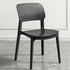 Contemporary Nordic Macaron Plastic Square Stackable Dining Chair Open Back For Dining Room