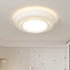 Modern Minimalist Round Iron Acrylic LED Flush Mount Ceiling Light For Bedroom