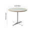 Modern Simplicity Round HDF Carbon Steel Dining Table For 2 Seats