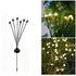 Contemporary Creative Waterproof Solar Multi Head Flowery Small Orb Plastic LED Outdoor Light For Garden