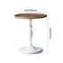 Modern Minimalist Round Wood Iron Coffee Table For Living Room